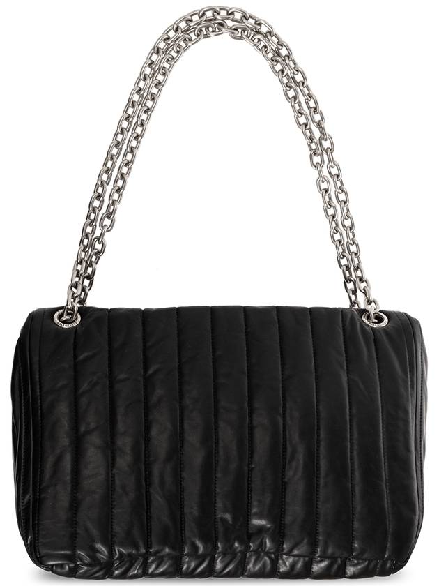 Monaco Chain Medium Shoulder Bag Black - BALENCIAGA - BALAAN 4