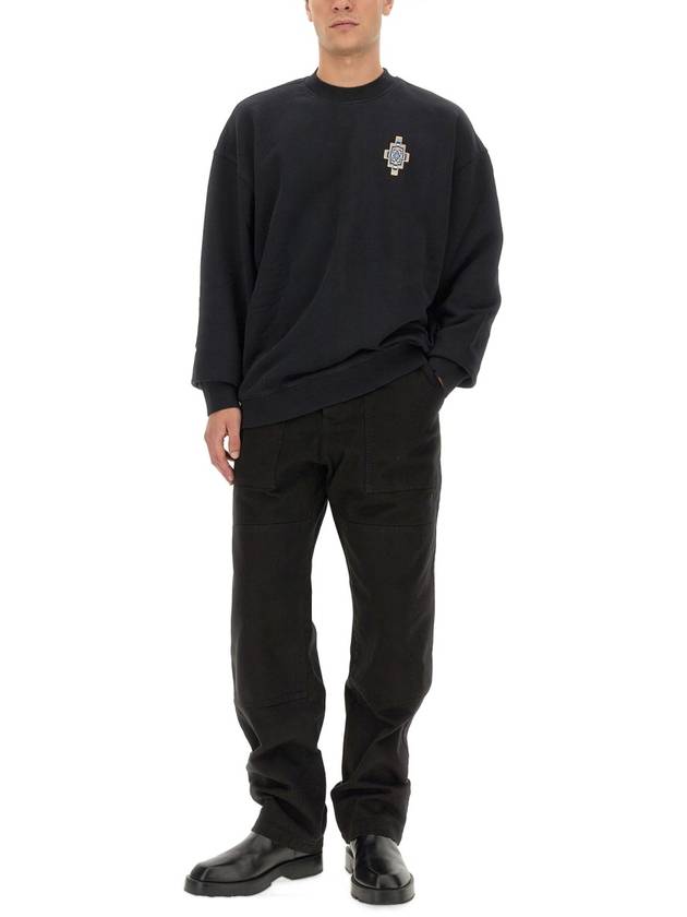 23 fw Optical Cross Sweatshirt CMBA097F23FLE0021033 B0040499100 - MARCELO BURLON - BALAAN 3