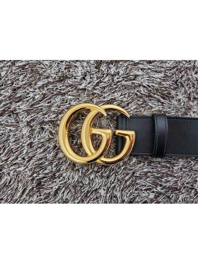 Marmont GG gold logo belt - GUCCI - BALAAN 5