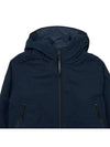 Pro-Tech Ribbed Hooded Jacket Navy - CP COMPANY - BALAAN 4