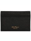 Gancini Card Wallet Black - SALVATORE FERRAGAMO - BALAAN 3