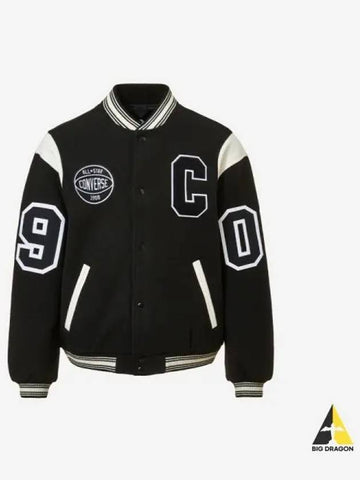 Premium Varsity Jacket BLACK - CONVERSE - BALAAN 1