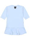 Golf Wear One Point Frill T-Shirt BLUE - WHITEBALL - BALAAN 7