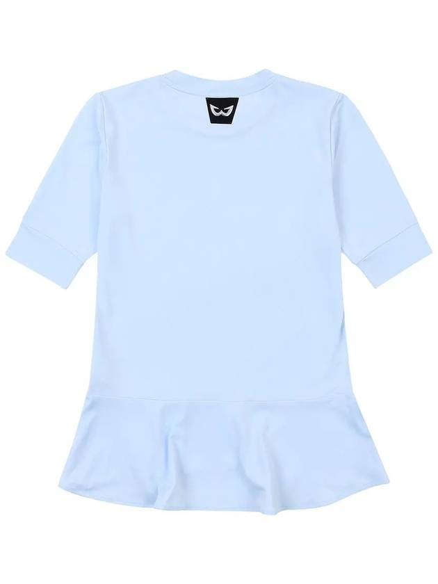 Golf Wear One Point Frill T-Shirt BLUE - WHITEBALL - BALAAN 7