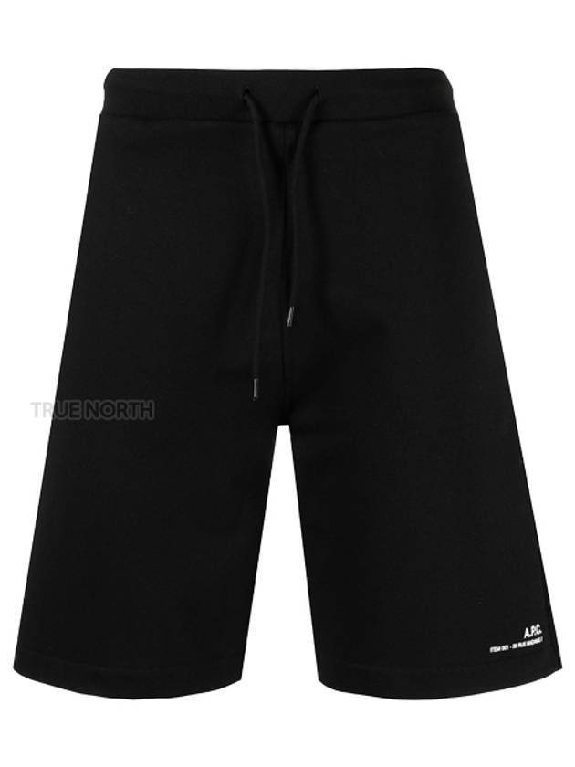 Item Logo Shorts Black - A.P.C. - BALAAN.