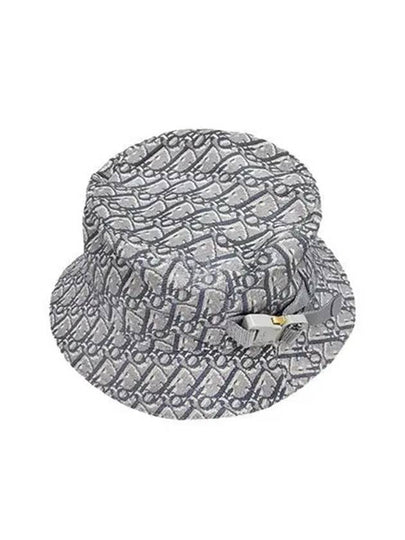 Oblique Jacquard Bucket Hat Deep Grey - DIOR - BALAAN 2