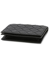 Intrecciato Folding Card Wallet Black - BOTTEGA VENETA - BALAAN 4