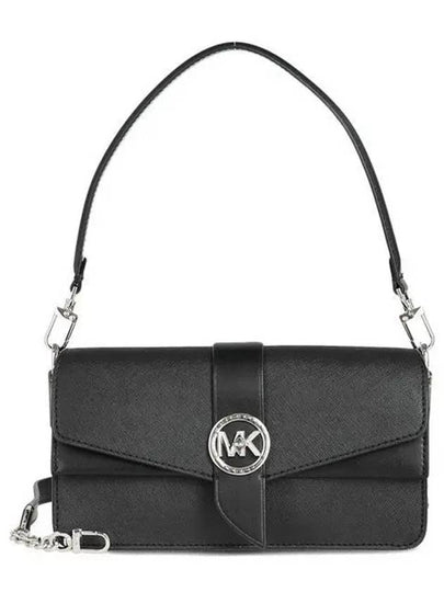 Greenwich Medium Shoulder Bag Black - MICHAEL KORS - BALAAN 2