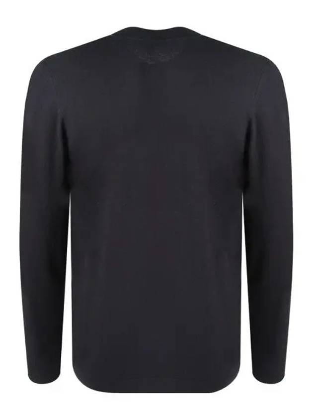 Wappen Patch Round Cotton Knit Top Navy - STONE ISLAND - BALAAN 4