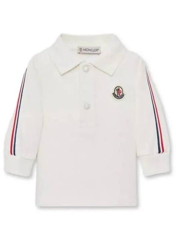 baby polo long sleeve t shirt white 8B00001 89AL2 034 - MONCLER - BALAAN 1