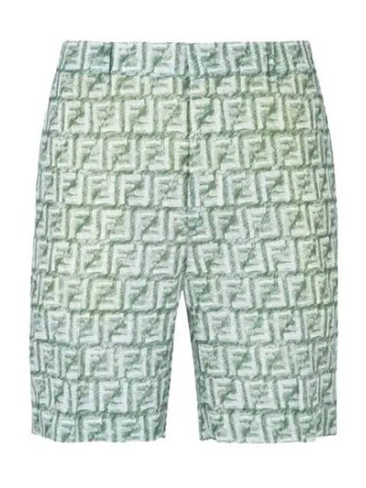 FF Print Shorts Green - FENDI - BALAAN 2