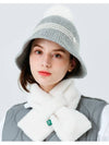 Detachable fox drop wool bucket hat GRAY - MONBIRDIE GOLF - BALAAN 4