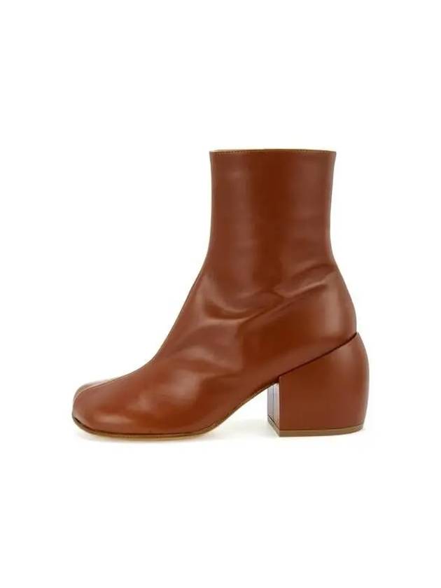 Round block heel leather boots brown - DRIES VAN NOTEN - BALAAN 1