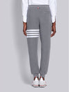 Men's Diagonal Stripe Waffle Track Pants Grey - THOM BROWNE - BALAAN 4