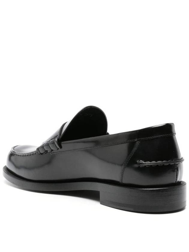 Mr G Mocassin Leather Loafers Black - GIVENCHY - BALAAN 5