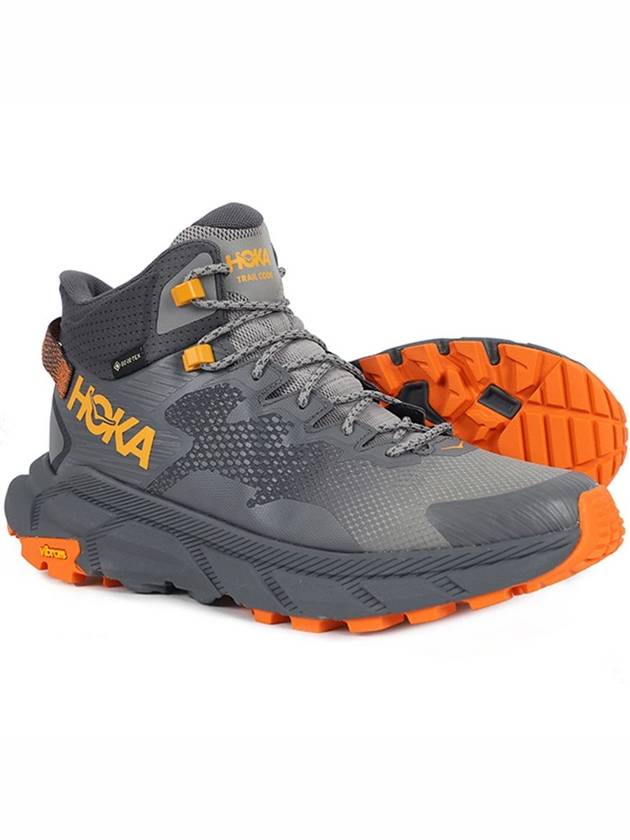 Men's Trail Code Gore-Tex High Top Sneakers Grey - HOKA ONE ONE - BALAAN 1