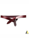 Lecce Knotted Leather Belt Red - ISABEL MARANT - BALAAN 2