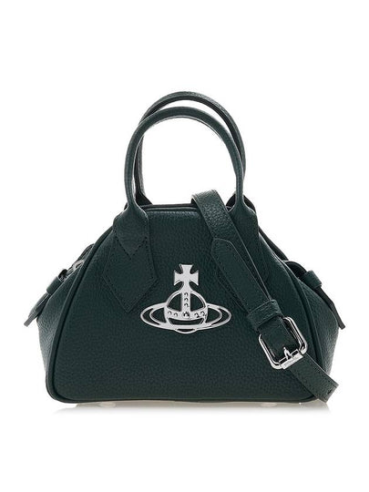 Logo Mini Yasmin Tote Bag Dark Green - VIVIENNE WESTWOOD - BALAAN 2