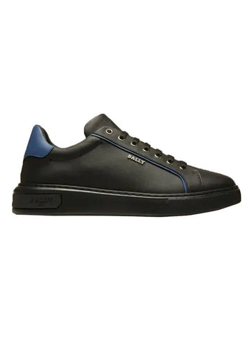 Manuel leather low-top sneakers black blue neon - BALLY - BALAAN 1