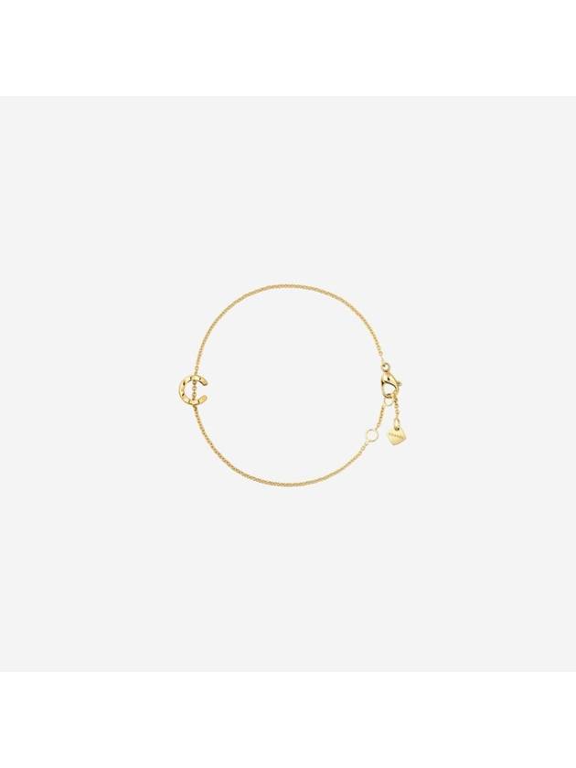 Coco Quilted Motif Chain Bracelet Yellow Gold - CHANEL - BALAAN 1