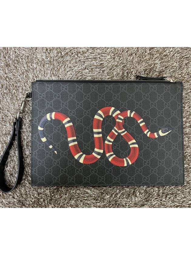 Kingsnake Clutch Black - GUCCI - BALAAN 1