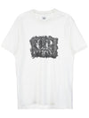 Logo Label Graphic Short Sleeve T-Shirt White - CP COMPANY - BALAAN 11