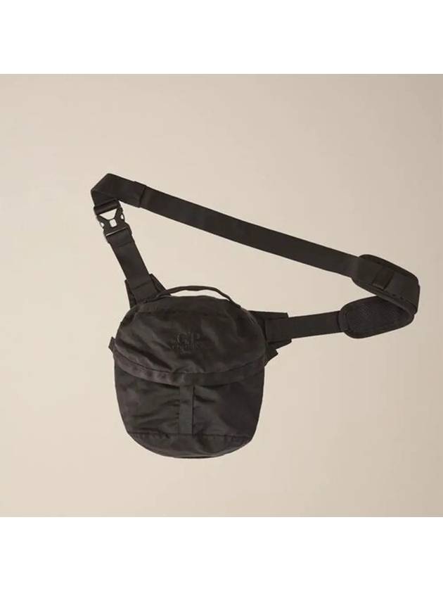 Men's B Nylon Cross Bag Black - CP COMPANY - BALAAN 2