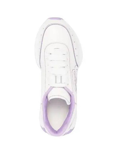 Women's Sprint Runner Low Top Sneakers Purple White - ALEXANDER MCQUEEN - BALAAN 2