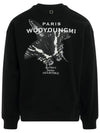 Butterfly Back Logo Sweatshirt Black Men's Sweatshirt W231TS26721B - WOOYOUNGMI - BALAAN.
