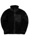 Men's Sagrek Shearling Fleece Zip-Up Jacket Black - MOOSE KNUCKLES - BALAAN 2