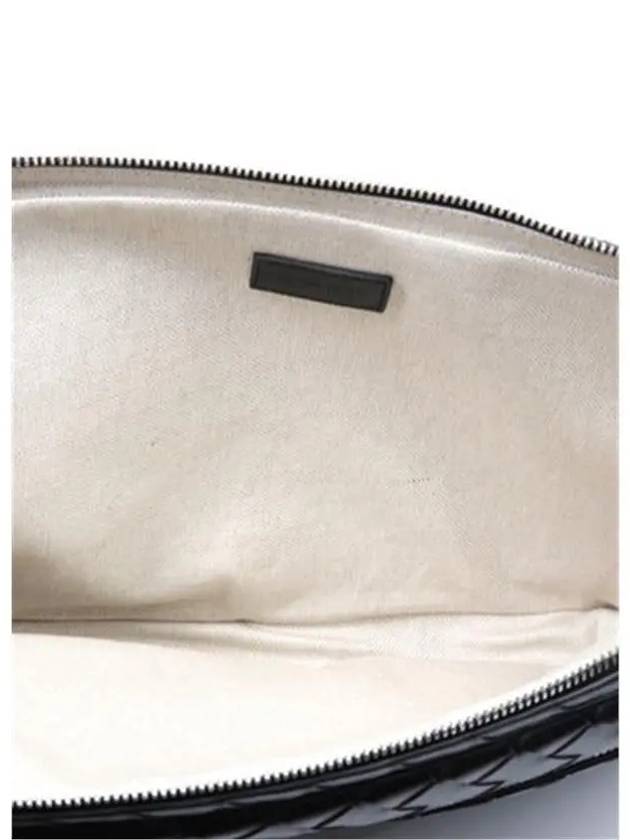 Intrecciato Zipper Leather Laptop Sleeve Black - BOTTEGA VENETA - BALAAN 5