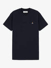 ORB Logo Cotton Short Sleeve T-Shirt Navy - VIVIENNE WESTWOOD - BALAAN 2