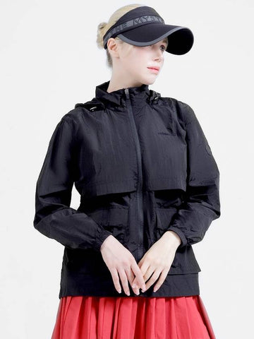 Nylon Windbreaker Black MG 3CA WB01 - THE MYSTERY GOLF - BALAAN 1