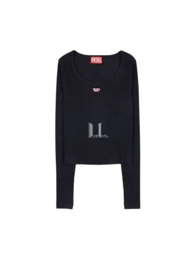 T-Ballet-D Logo Long Sleeve T-Shirt Black - DIESEL - BALAAN 2