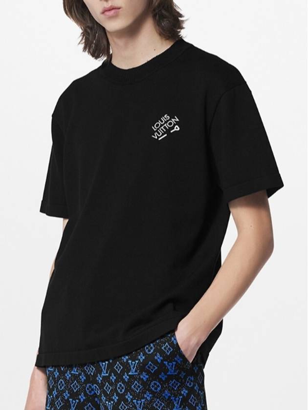 Signature Short Sleeve T-Shirt Black - LOUIS VUITTON - BALAAN 2