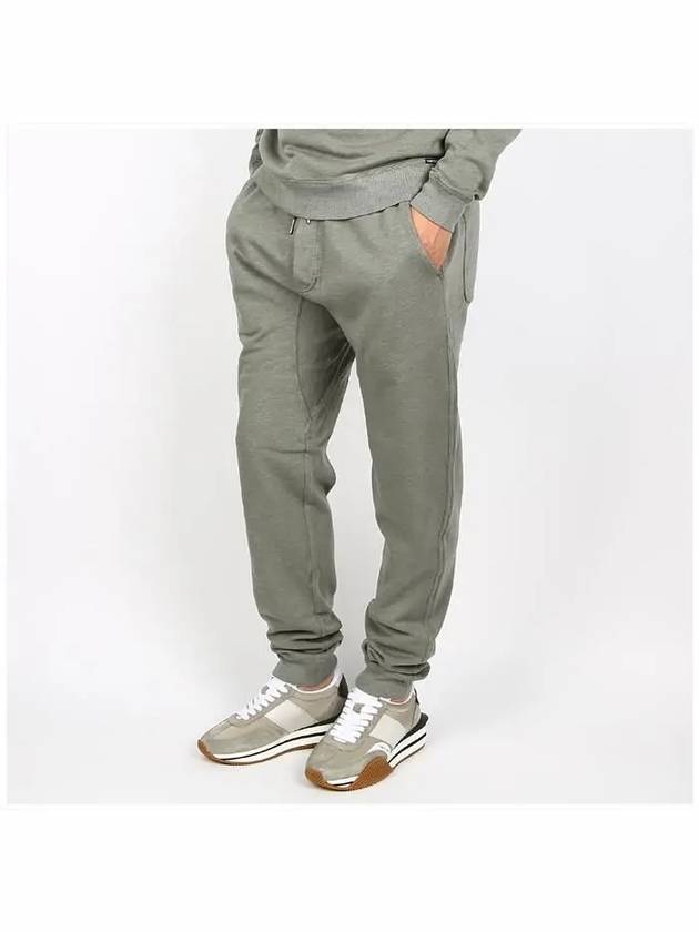 Cotton Blend Jogger Track Pants Grey - TOM FORD - BALAAN 3