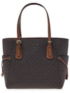 Voyager Small Logo Tote Bag Brown - MICHAEL KORS - BALAAN 2