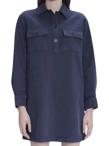 Mia Denim Short Dress Navy - A.P.C. - BALAAN 1