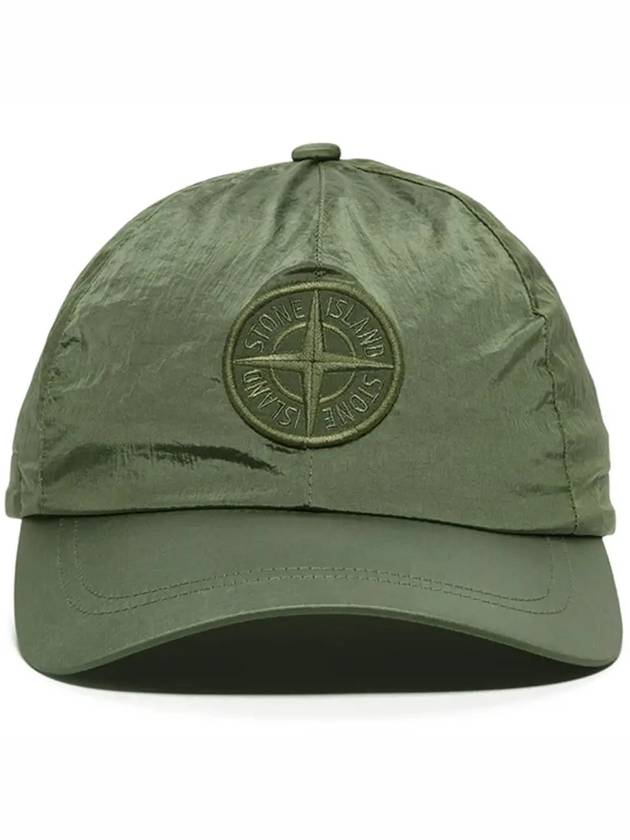 Nylon Logo Ball Cap Green - STONE ISLAND - BALAAN 3