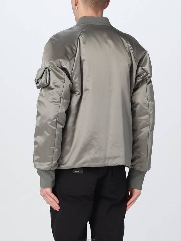 Men's Nylon Bomber Jacket Grey - FENDI - BALAAN 5