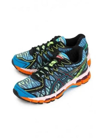 Gel Kayano 20 Low Top Sneakers Black Digital Aqua - ASICS - BALAAN 2