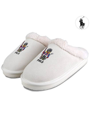 Kaylee Bear Embroidery Scuff Women s Winter Fur Slippers RFS11601W - POLO RALPH LAUREN - BALAAN 1