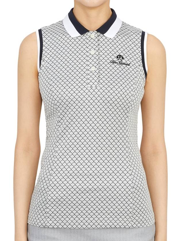 Women's Scale Sleeveless Ivory - HORN GARMENT - BALAAN 2