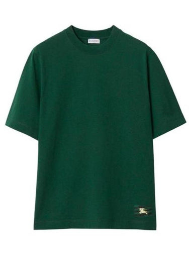 EKD Cotton Short Sleeve T-Shirt Green - BURBERRY - BALAAN 1