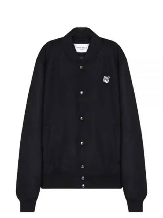 Classic Teddy Wool Jacket Black - MAISON KITSUNE - BALAAN 2