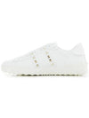 Men's Rockstud Untitled Low Top Sneakers White - VALENTINO - BALAAN 4