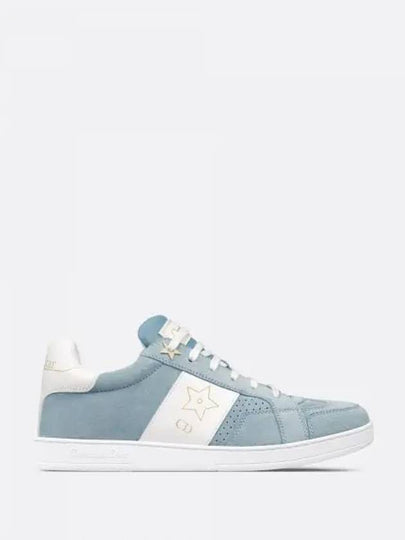 Star Suede Calfskin Low-Top Sneakers Pastel Blue - DIOR - BALAAN 2