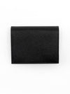 Logo Saffiano Half Wallet Black - PRADA - BALAAN 4