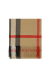 Wide Classic Check Cashmere Scarf Archive Beige - BURBERRY - BALAAN 1