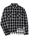 BBD Classic Logo Layered Check Shirt Black - BLACKBLOND - BALAAN 3